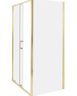 Outlet Kabina prysznicowa YORO 80 x 100 x 185 cm Złoty Wszystkie Prysznice|Kabiny Prysznicowe