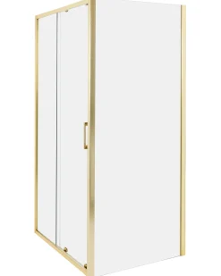 Outlet Kabina prysznicowa YORO 80 x 100 x 185 cm Złoty Wszystkie Prysznice|Kabiny Prysznicowe