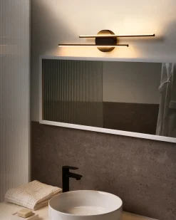 Kinkiet LED obrazowy/łazienkowy TOUQUES Metal Czarny