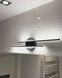 Kinkiet LED obrazowy/łazienkowy TOUQUES Metal Czarny