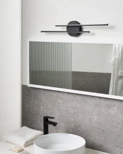 Kinkiet LED obrazowy/łazienkowy TOUQUES Metal Czarny