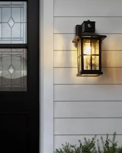 Kinkiet zewnętrzny AZMAK Z czujnikiem ruchu Czarny