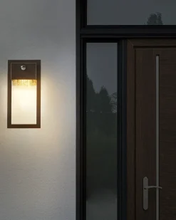 Kinkiet zewnętrzny LED ELLIOT Z czujnikiem ruchu Czarny