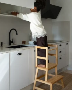 New Kitchen helper BREMER Drewno sosnowe Jasno Dzieci Krzesła I Stoły Dziecięce|Wszystkie Fotele