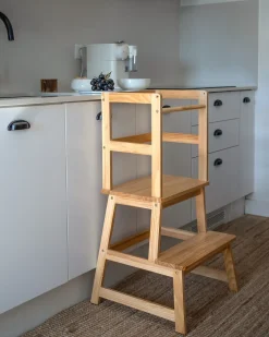 New Kitchen helper BREMER Drewno sosnowe Jasno Dzieci Krzesła I Stoły Dziecięce|Wszystkie Fotele
