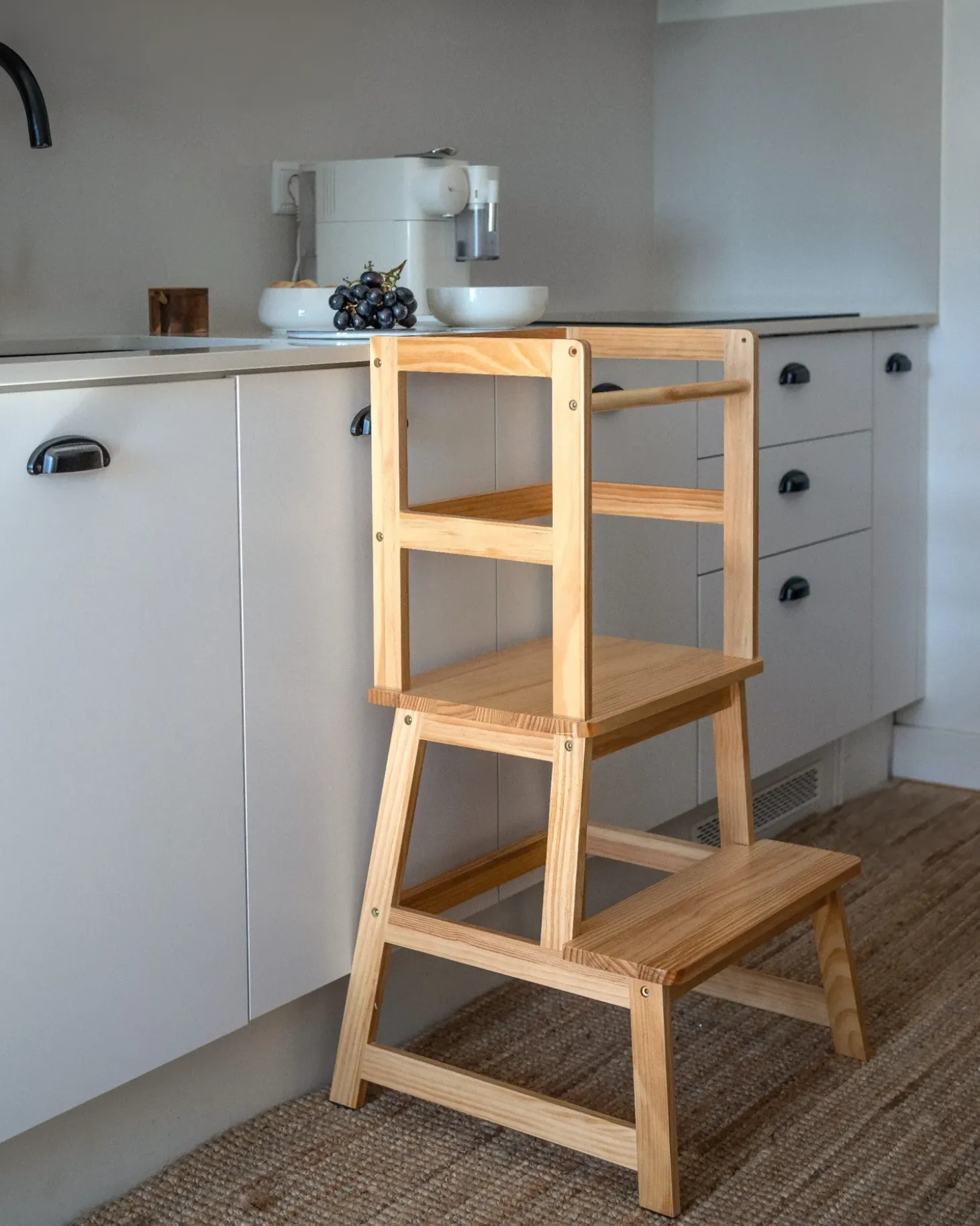 New Kitchen helper BREMER Drewno sosnowe Jasno Dzieci Krzesła I Stoły Dziecięce|Wszystkie Fotele