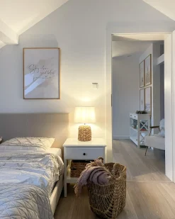 Outlet ALBI 180 x 200 cm Beżowy Łóżka Tapicerowane|Łóżka Podwójne