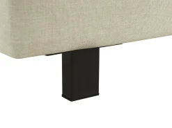 Outlet ALBI 180 x 200 cm Beżowy Łóżka Tapicerowane|Łóżka Podwójne