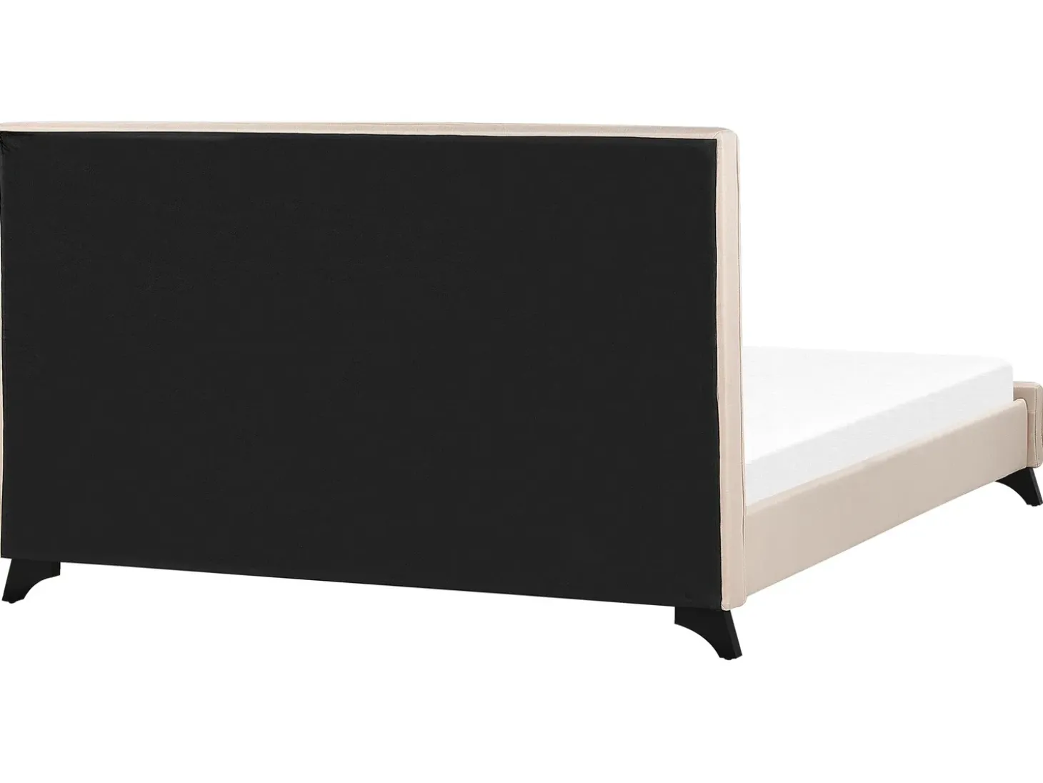 Łóżko AMBASSADOR 160 x 200 cm Beżowy Łóżka Tapicerowane|Łóżka Podwójne