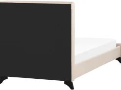 Outlet Łóżko AMBASSADOR 90 x 200 cm Beżowy Łóżka Tapicerowane|Łóżka Pojedyncze
