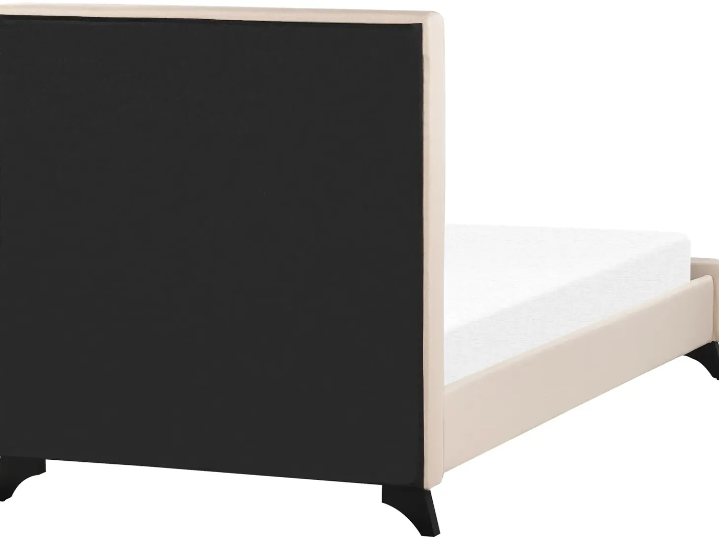 Outlet Łóżko AMBASSADOR 90 x 200 cm Beżowy Łóżka Tapicerowane|Łóżka Pojedyncze