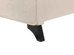 Outlet Łóżko AMBASSADOR 90 x 200 cm Beżowy Łóżka Tapicerowane|Łóżka Pojedyncze
