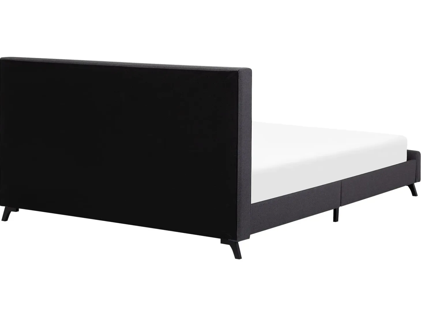 Outlet Łóżko AMBASSADOR 160 x 200 cm Ciemnoszary Łóżka Tapicerowane|Łóżka Podwójne