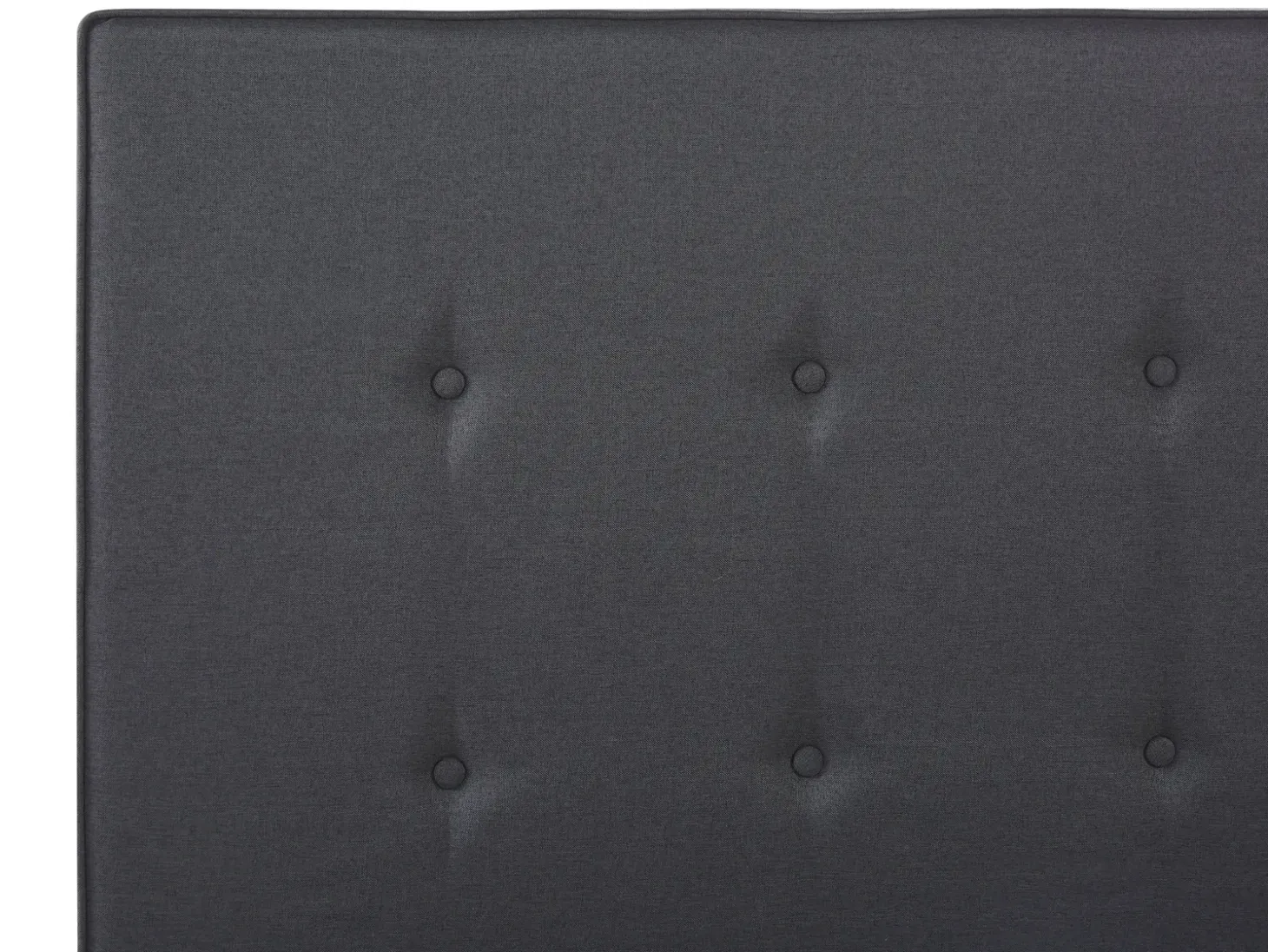 Outlet Łóżko AMBASSADOR 160 x 200 cm Ciemnoszary Łóżka Tapicerowane|Łóżka Podwójne