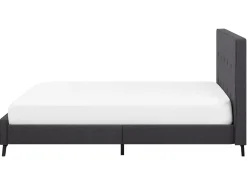 Outlet Łóżko AMBASSADOR 160 x 200 cm Ciemnoszary Łóżka Tapicerowane|Łóżka Podwójne