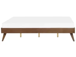 Discount Łóżko bez zagłówka BERRIC 140 x 200 cm Jesion ciemny Łóżka Podwójne|Wszystkie Łóżka