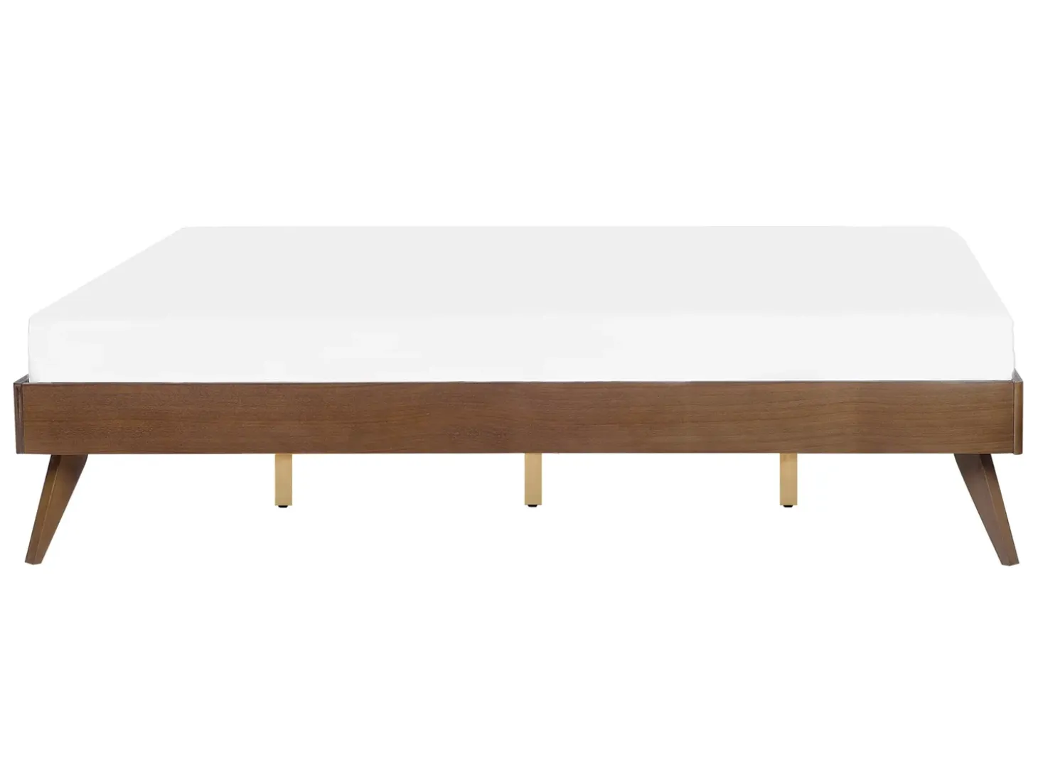 Discount Łóżko bez zagłówka BERRIC 140 x 200 cm Jesion ciemny Łóżka Podwójne|Wszystkie Łóżka