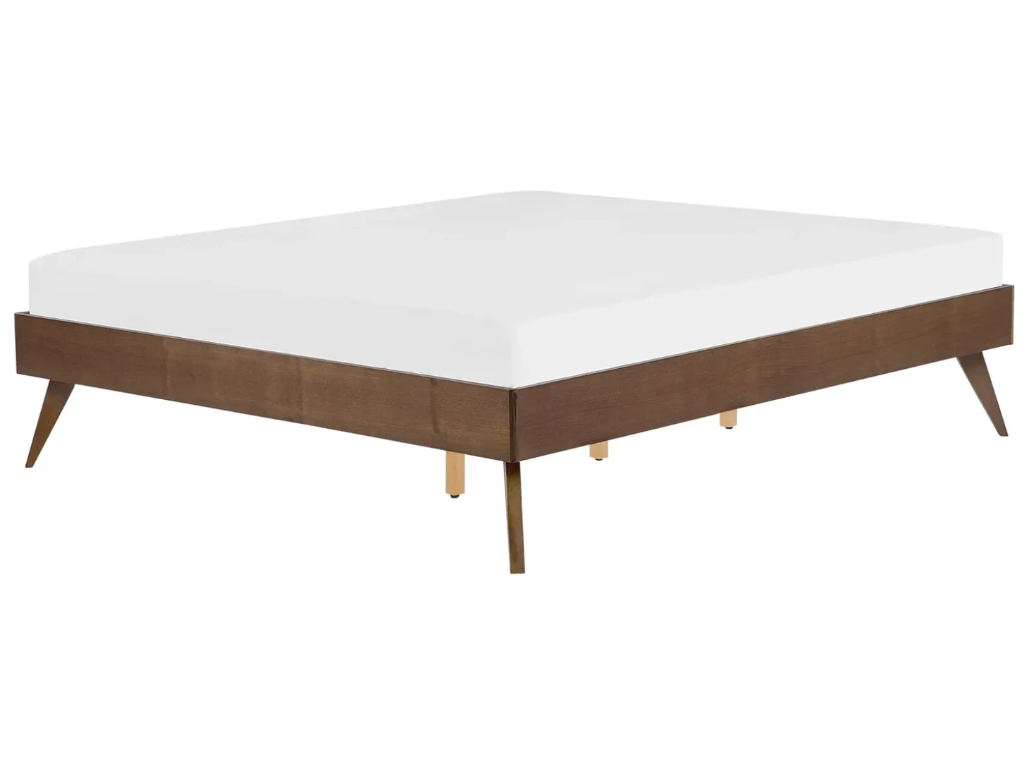 Discount Łóżko bez zagłówka BERRIC 140 x 200 cm Jesion ciemny Łóżka Podwójne|Wszystkie Łóżka