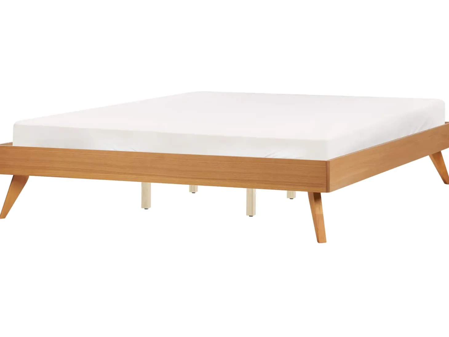 Hot Łóżko bez zagłówka BERRIC 180 x 200 cm Jesion naturalny Łóżka Podwójne|Wszystkie Łóżka