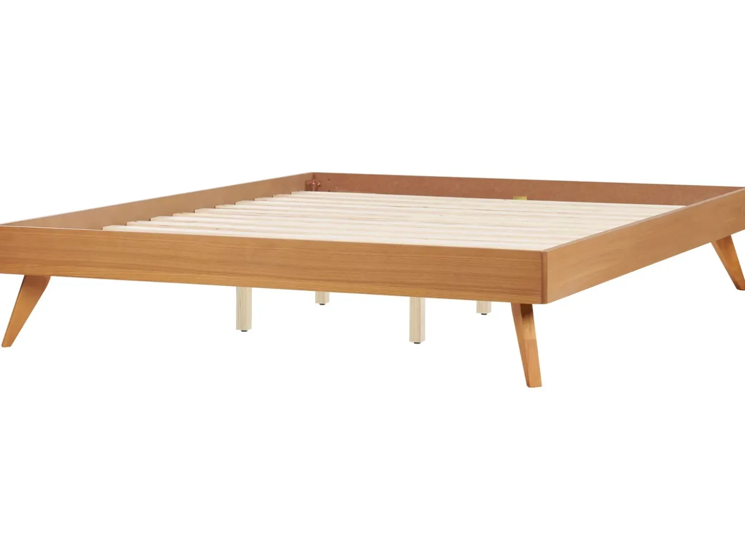 Hot Łóżko bez zagłówka BERRIC 180 x 200 cm Jesion naturalny Łóżka Podwójne|Wszystkie Łóżka