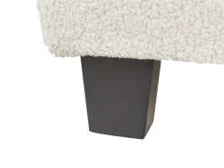 Online Łóżko bez zagłówka Boucle ROANNE 180 x 200 cm Jasnobeżowy Łóżka Tapicerowane|Łóżka Podwójne
