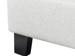 Online Łóżko bez zagłówka ROANNE 180 x 200 cm Jasnoszary Łóżka Tapicerowane|Łóżka Podwójne