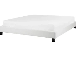 Online Łóżko bez zagłówka ROANNE 180 x 200 cm Jasnoszary Łóżka Tapicerowane|Łóżka Podwójne
