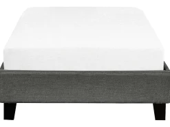 Discount Łóżko bez zagłówka ROANNE 90 x 200 cm Szary Łóżka Tapicerowane|Wszystkie Łóżka
