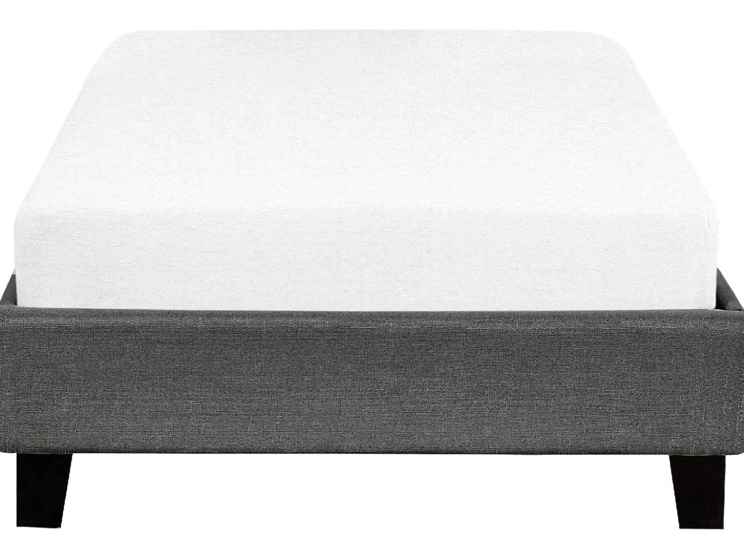 Discount Łóżko bez zagłówka ROANNE 90 x 200 cm Szary Łóżka Tapicerowane|Wszystkie Łóżka