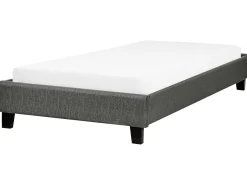 Discount Łóżko bez zagłówka ROANNE 90 x 200 cm Szary Łóżka Tapicerowane|Wszystkie Łóżka