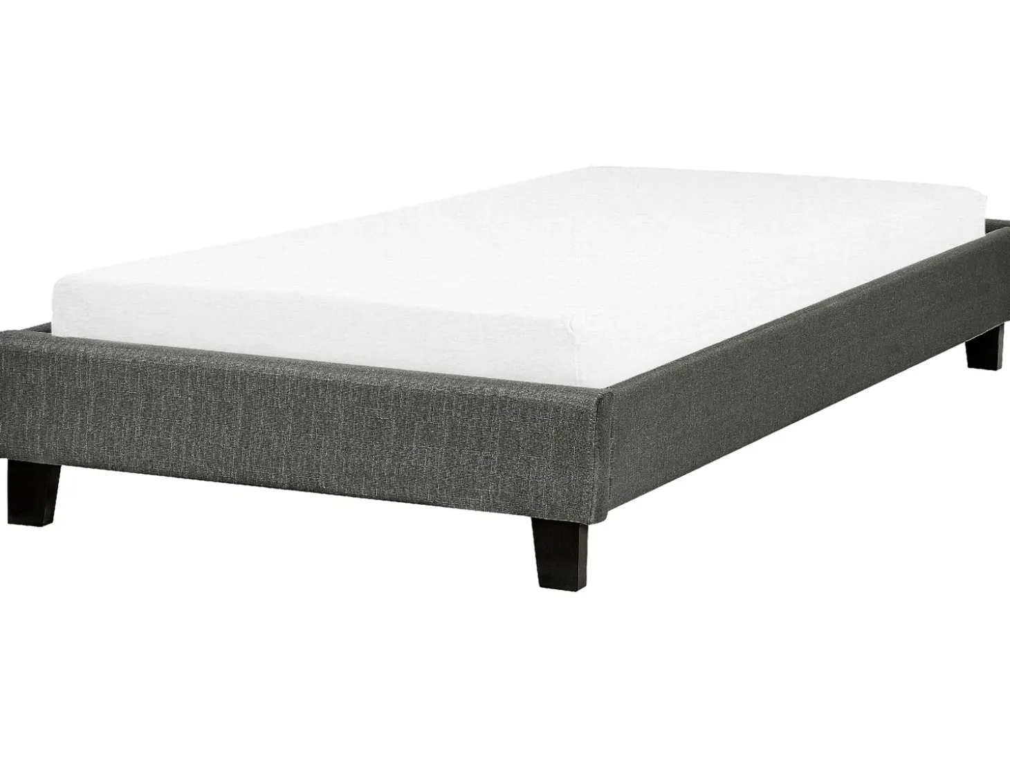 Discount Łóżko bez zagłówka ROANNE 90 x 200 cm Szary Łóżka Tapicerowane|Wszystkie Łóżka