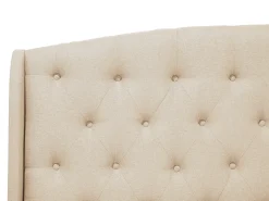 Sale Łóżko BORDEAUX 180 x 200 cm Beżowy Łóżka Tapicerowane|Łóżka Podwójne