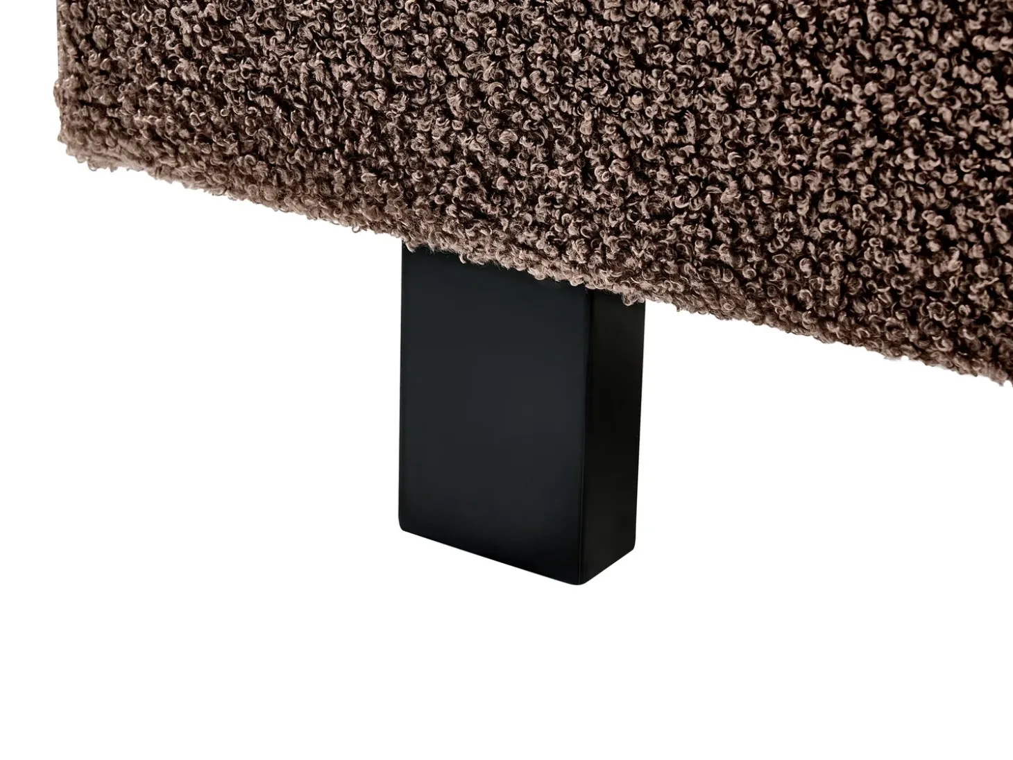 Best Boucle ALBI 180 x 200 cm Brązowy Łóżka Tapicerowane|Łóżka Podwójne