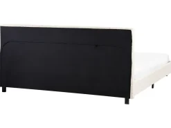 Boucle ALBI 180 x 200 cm Złamana biel Łóżka Tapicerowane|Łóżka Podwójne