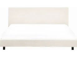 Boucle ALBI 180 x 200 cm Złamana biel Łóżka Tapicerowane|Łóżka Podwójne