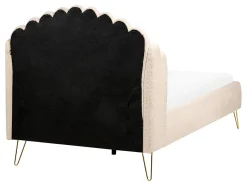 Discount Łóżko Boucle AMBILLOU 120 x 200 cm Beżowy Łóżka Tapicerowane|Łóżka Podwójne