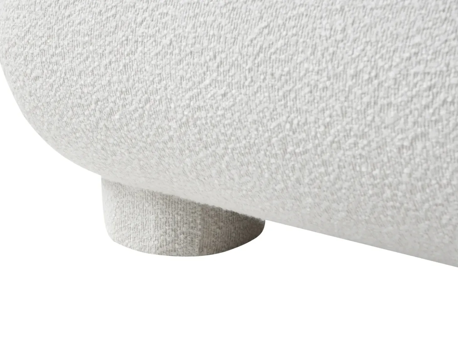 Online Łóżko Boucle BAYEL 180 x 200 cm Złamana biel Łóżka Tapicerowane|Łóżka Podwójne