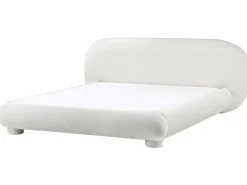 Online Łóżko Boucle BAYEL 180 x 200 cm Złamana biel Łóżka Tapicerowane|Łóżka Podwójne