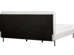 Sale Łóżko Boucle CORIO 180 x 200 cm Złamana biel Łóżka Tapicerowane|Łóżka Podwójne