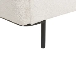 Sale Łóżko Boucle CORIO 180 x 200 cm Złamana biel Łóżka Tapicerowane|Łóżka Podwójne