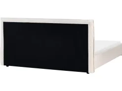 Hot Boucle LAVAUR 180 x 200 cm Złamana biel Łóżka Tapicerowane|Łóżka Podwójne