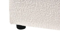 Hot Boucle LAVAUR 180 x 200 cm Złamana biel Łóżka Tapicerowane|Łóżka Podwójne