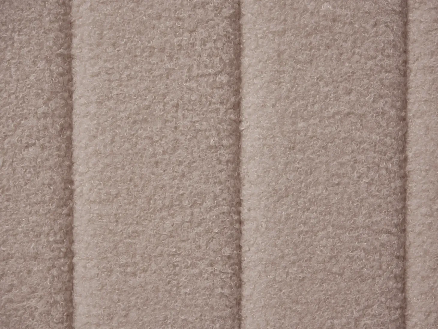 Online Boucle LUNAN 180 x 200 cm Beżowoszary Łóżka Tapicerowane|Łóżka Podwójne