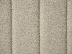 Outlet Boucle LUNAN 180 x 200 cm Beżowy Łóżka Tapicerowane|Łóżka Podwójne