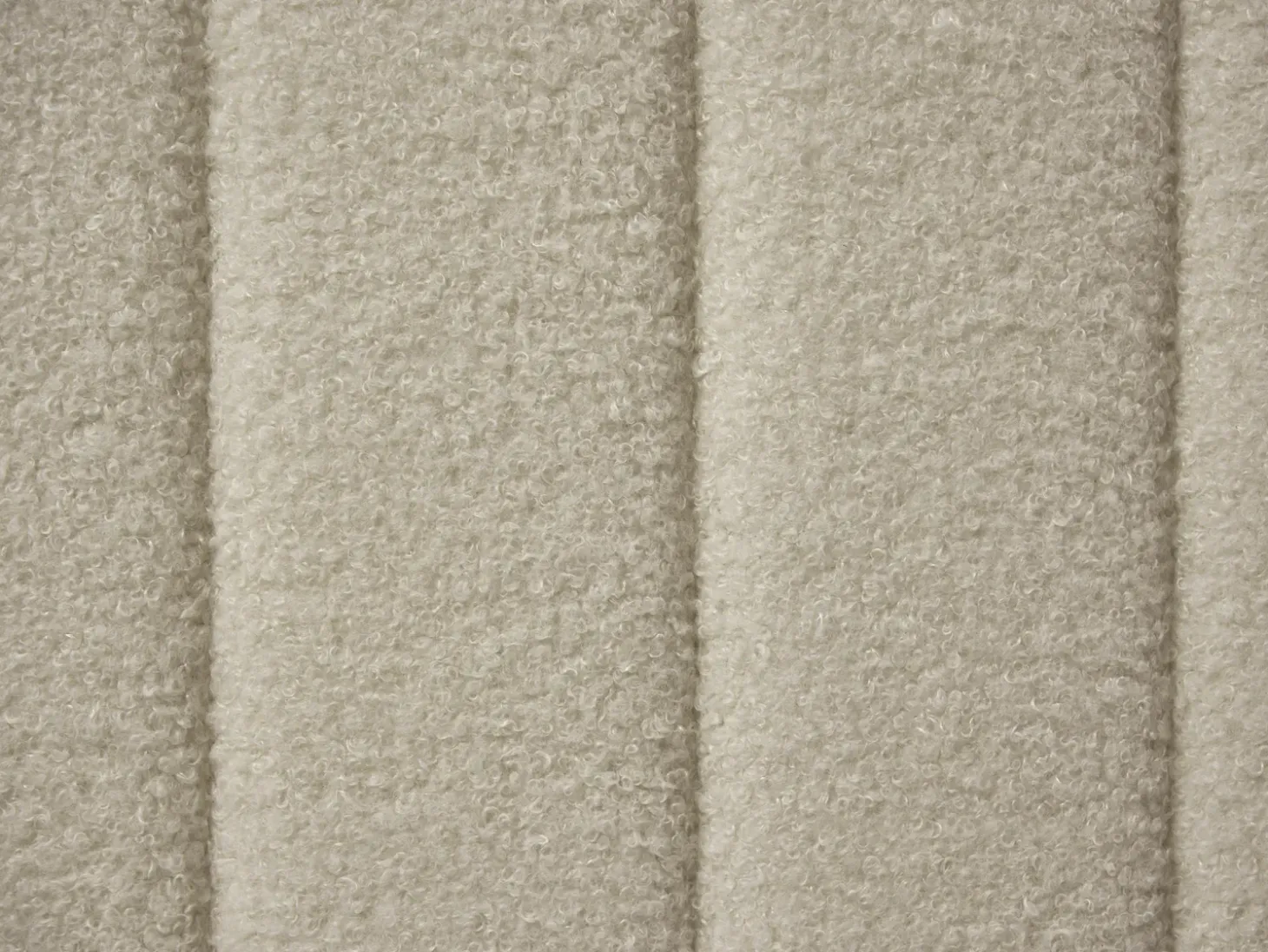 Outlet Boucle LUNAN 180 x 200 cm Beżowy Łóżka Tapicerowane|Łóżka Podwójne