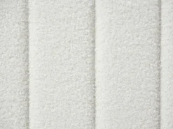 Sale Boucle LUNAN 180 x 200 cm Złamana biel Łóżka Tapicerowane|Łóżka Podwójne