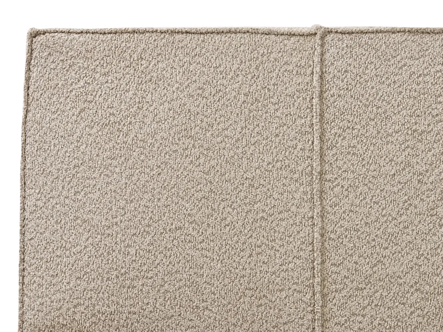 Online Łóżko Boucle MIRANDE 180 x 200 cm Beżowoszary Łóżka Tapicerowane|Łóżka Podwójne