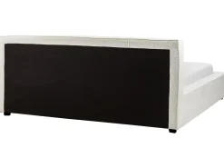 Best Łóżko Boucle MIRANDE 180 x 200 cm Złamana biel Łóżka Tapicerowane|Łóżka Podwójne