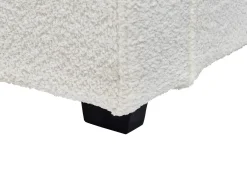 Best Łóżko Boucle MIRANDE 180 x 200 cm Złamana biel Łóżka Tapicerowane|Łóżka Podwójne