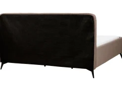 Online Łóżko Boucle VALOGNES 180 x 200 cm Brązowy Łóżka Tapicerowane|Łóżka Podwójne